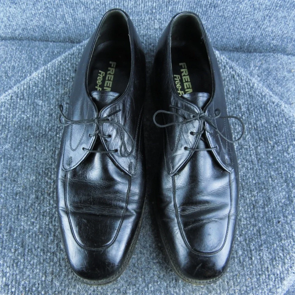 Freeman Free-Flex Men Oxford Shoes Size 8 Medium Black  Lace‎ Up